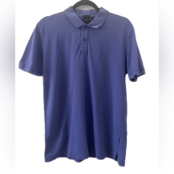 Hugo Boss Other - Hugo Boss Logo Polo Shirt Men's US Large Short Sleeve Purple L (0704)